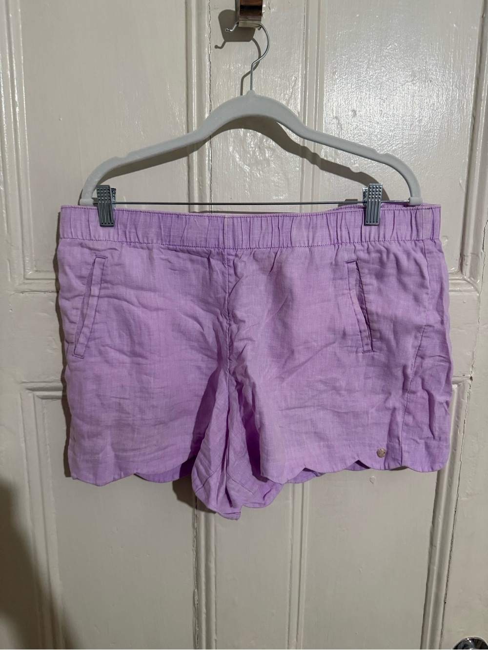 Lilly Pulitzer Lilac Scalloped Hem Shorts